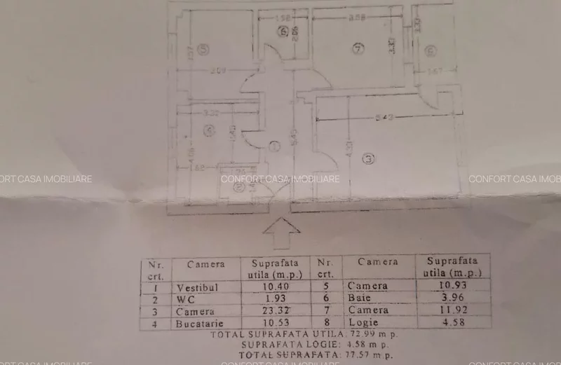 Nerva Traian, Mircea Voda, 3 camere decomandat, stradal.